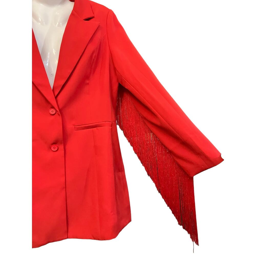 BiBi Red Blazer - Picture 4 of 14